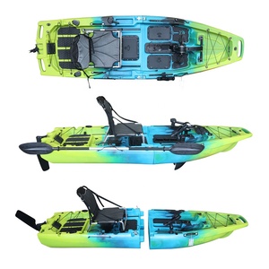 Kayak/canoë à pédales Viking, nouveau design, 9,5 pieds, en HDPE modulaire, pour 1 personne, avec ailerons de propulsion, détachable et pliable, avec moteur. - Product Image 2