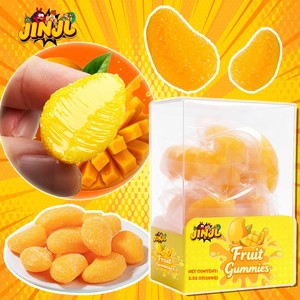 Çin şeker üreticisi <50% meyve suyu, lal aperatifler içeren <span class=keywords><strong>Mango</strong></span> aromalı şekilli Gummies toptan. - Product Image 1