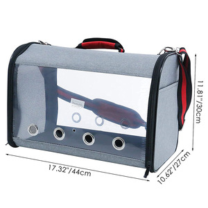 Baolujie Bird Carrier Soft-<b>Sided</b> Transparent Portable Pet Travel <b>Bag</b> For Parrot <b>Small</b> Size - Product Image 2