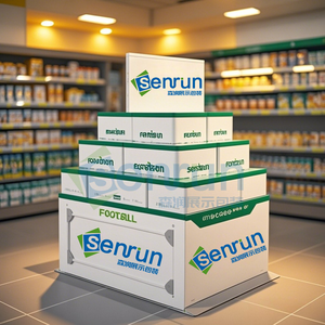 Estante de exhibición apilable de cartón corrugado plegable minorista de supermercado con color personalizable para uso en tienda y promoción - Product Image 4