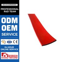 Red15x2mm Expansión autoadhesiva Intumescente Tiras de sellado ignífugas Puerta Ventana Sellado Burlete Inhibir humo Prueba de sonido