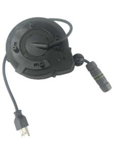 Enrouleur de câble électrique rétractable standard européen avec retour automatique par ressort pour appareils électroménagers, câble rétractable à verrouillage automatique - Product Image 5