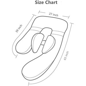 SKY-TOUCH Cómodo lado Dormir Cintura Vientre Almohada Soporte para Mujeres Embarazadas Piernas y Abdomen para Dormir de Lado - Product Image 4
