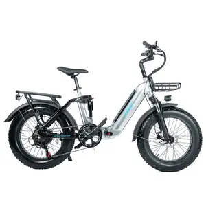 פופולרי חשמלי מתקפל אופני שומן צמיג אופני 48V 750W חזק אופניים