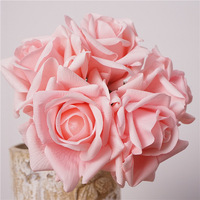 Rose artificielle de haute qualité, 25 cm, 5 têtes, rose hydratante, rose au toucher réel, bouquet de roses pour la décoration de la maison, les tables de mariage