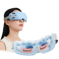 Hochwertiger 3D Kabelloser Luftdruck-Vibrations-Augenmassagegerät für Selbstpflege und Wellness mit 3 Stufen Heißkompresse & Musik