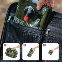 Sac à eau pliable grande capacité en plastique sans BPA, conteneur pliable pour le camping en plein air, la randonnée, transport portable