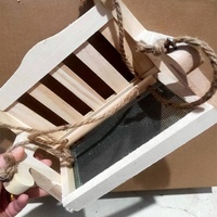 Mangeoire à oiseaux suspendue avec plateau en maille et banc, pour la décoration de la cour, du porche et du jardin