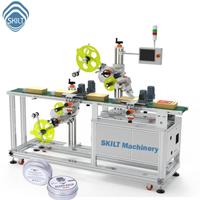 SKILT kotak telur otomatis aplikator Label Atas & bawah dengan Printer mesin Label dua sisi produsen stok sejak 1998 CE