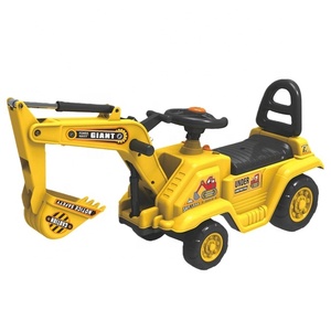 Moteur de pelle électrique en plastique <span class=keywords><strong>jaune</strong></span>, pour les enfants, expédition rapide, offre spéciale - Product Image 1
