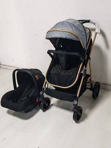 Custom Lightweight Stroller Baby Carriage Newborn Luxury Two-Way Push Baby <b>Trolley</b> Travel One Step <b>Foldable</b> Baby Stroller Pram - Product Image 5