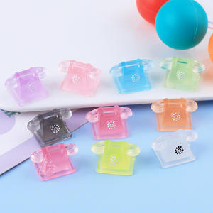 Miniature Stéréo Téléphone Ornement Lumineux Résine Accessoires Résine Boucles D'oreilles Résine Pendentifs Pour La Décoration - Product Image 2