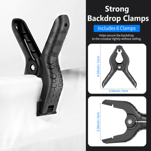 Equipo <span class=keywords><strong>de</strong></span> <span class=keywords><strong>estudio</strong></span> fotográfico NEEWER, juego <span class=keywords><strong>de</strong></span> fondos <span class=keywords><strong>de</strong></span> 2 x 3 m, soporte para fondo, softbox, kit <span class=keywords><strong>de</strong></span> iluminación con paraguas, cabezal <span class=keywords><strong>de</strong></span> luz LED <span class=keywords><strong>de</strong></span> 45 W - Product Image 5