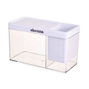 Shouna Transparent Rectangle Plastic Desktop Fish Tank with Multi-color Rabbit Design for Home Office Aquariums - Product Image 5