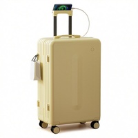 Maleta de Viaje Kamaier, Nueva, Moderna, Unisex, de Gran Capacidad (24 Pulgadas), con 4 Ruedas Antirrobo, con Puerto USB