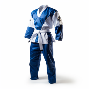 ชุดเครื่องแบบเทควันโดสีดำคุณภาพสูงชุดเครื่องแบบเทควันโด TKD ชุดใส่ได้ทั้งชายและหญิงชุดปักลายสำหรับคาราเต้เทควันโด - Product Image 3
