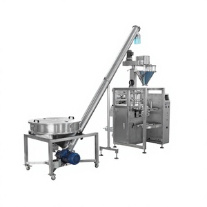 Machine de remplissage et d'emballage automatique de <span class=keywords><strong>lait</strong></span> en poudre et d'épices VFFS élégante pour bébés, avec dispositif à vis sans fin, pneumatique, PLC, haute précision - Product Image 1