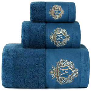 Hotel Quality Fluffy Rectangle <b>Bath</b> <b>Towel</b> <b>Set</b> 100% Cotton Solid Color Woven Luxury - Product Image 1