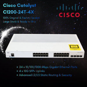 สวิตช์ C1200-24T-4X 1200 Smart Managed 24 พอร์ต Gigabit Ethernet 4x10G SFP+ Uplinks 128Gbps รุ่น C1200-24T-4X - Product Image 6