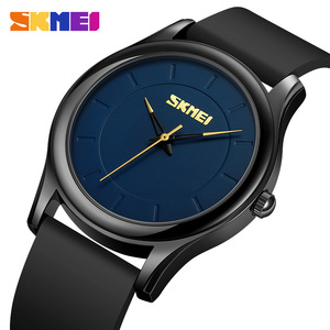 Skmei Men's Quartz Watch Analog Round Black Strap 30M Waterproof Fashion Simple Design Wristwatch - Product Image 3