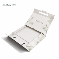 Boîte rigide pliable auto-érectible portable en carton écologique avec fermeture magnétique pour expédition à plat de vêtements haut de gamme – Vente en gros