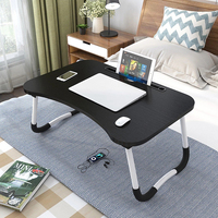 Portable lit pliant ordinateur de bureau chambre à coucher multi-usages lit paresseux table d'ordinateur Portable avec plat fente pour carte et Tasse support