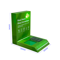 Lámpara LED con Impresión UV HD, Verde, Acrílico Desmontable Antirrobo, Rotación de 360 Grados, Moderna, Personalizable, Pantalla para Reloj, Cámara Digital