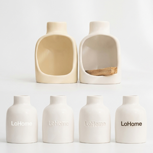 Brûleur d'encens artisanal en céramique pour bois sacré, avec cheminée et support pour bâtonnets de sauge, pour la décoration intérieure - Product Image 4