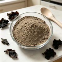 Poudre de champignons noirs déshydratés naturels, poudre de champignons comestibles, grand stock
