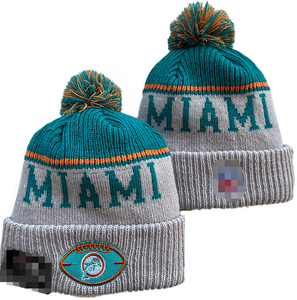 New Style <strong>Miami</strong> <strong>Dolphins</strong> Custom Knit Beanies Football Team Embroidered Winter Beanies Sport Knitted Beanie <strong>Hats</strong> for 32 Teams - Product Image 5