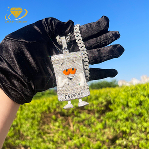 Pendentif personnalisé Youtooz South Park en moissanite, dessin animé, serviette 3D, 2 pouces, argent 925, 14k, 18k, pendentif Towelie Hello Kitty - Product Image 2