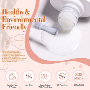 BORN PRETTY <strong>Nail</strong> Supplies Wholesale Japanese <strong>Korean</strong> Natural Style Toxic Free Sheer Milky White <strong>Jelly</strong> Gel <strong>Polish</strong> Color for <strong>Nails</strong> - Product Image 5