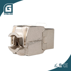 Connecteurs modulaires <span class=keywords><strong>RJ45</strong></span> Gcabling 8P8C Keystone sans outil blindés <span class=keywords><strong>Cat</strong></span> <span class=keywords><strong>6</strong></span> 6a, prises murales <span class=keywords><strong>RJ45</strong></span> Cat6 Cat6a Keystone - Product Image 4