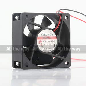 Sunon 5V 24V 48V DC12V 1,7 W AC EC 6025 60X60X25MM 6CM Suspensión magnética Inversor de chasis silencioso 2 cables <span class=keywords><strong>KDE1206PTV1</strong></span> Ventilador de refrigeración - Product Image 2