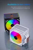 SNOWMAN Multi-Compatible CPU Cooler Duo-Tower CPU Air Cooler 120 mm PWM pour Intel AMD Socket LGA1700 CPU Heatsink