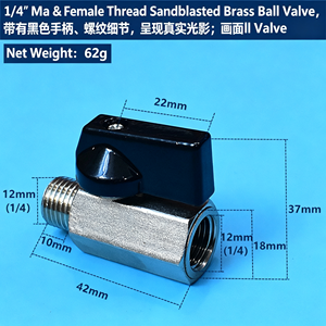 Vanne à boisseau sphérique SS304 1 pièce, filetage NPT/BSP femelle, passage plein, pour eau, gaz, huile, air, avec levier d'arrêt, résistante à la corrosion, kit d'utilisation - Product Image 2