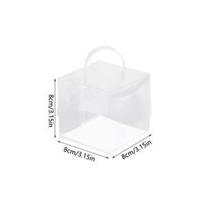 Boîte transparente en PET légère à assembler rapidement, gain de place pour la présentation de paniers-cadeaux de vacances, approvisionnement en vente au détail - Product Image 3