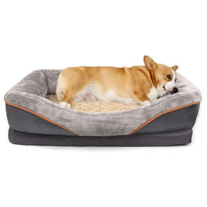 Cama para perro mascota transpirable ortopédica de espuma viscoelástica con cubierta extraíble y lavable - Product Image 2