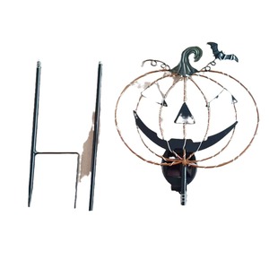 Lampe solaire LED citrouille d'Halloween pour jardin, éclairage décoratif extérieur sur piquet IP65 - Product Image 1
