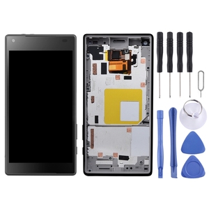 Écran LCD OEM de téléphone portable pour Sony Xperia <span class=keywords><strong>Z5</strong></span> <span class=keywords><strong>Compact</strong></span> / E5803 / E5823 / <span class=keywords><strong>Z5</strong></span> mini Digitizer Full Assembly avec Frame (Noir) - Product Image 2