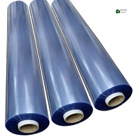 Usine de films PVC Jinshi Chine, rouleau de film PVC transparent, épaisseur 0,1 0,2 0,3 0,5 mm, film PVC cristallin normal, super transparent