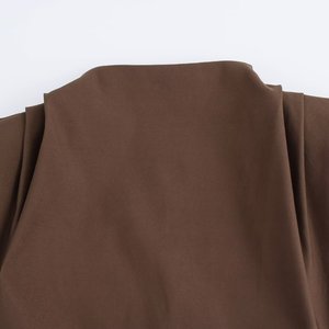 Osisa 2025 Verano Europeo Americano Nueva <span class=keywords><strong>Camiseta</strong></span> de Moda de Color Sólido con Hombros Fruncidos y Acolchados Sin Mangas Corta Transpirable para Mujer - Product Image 5