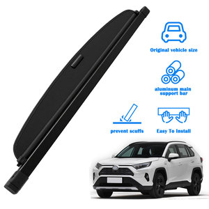 Accesorios de coche para <span class=keywords><strong>Toyota</strong></span> <span class=keywords><strong>Rav4</strong></span> <span class=keywords><strong>2019</strong></span> cubierta de equipaje de carga de escudo de seguridad de paquete de <span class=keywords><strong>maletero</strong></span> trasero - Product Image 4