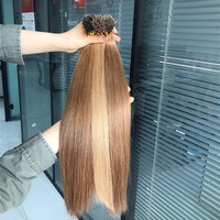 Extensions de cheveux vietnamiens bruts I-Tip pas chers, 100% Remy, naturels, humains, double trame, 8-30 pouces, trame simple