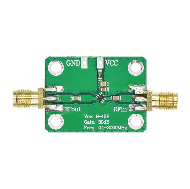 Radio Frequency Broadband Amplifier Low Noise Amplifier Medium Power LNA (0.1-2000MHz Gain 30dB)