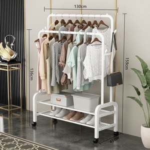 Wholesale Custom Rack Portable Floor <b>Standing</b> Metal Hangers Bedroom <b>Hanging</b> Clothes <b>Coat</b> Racks - Product Image 2