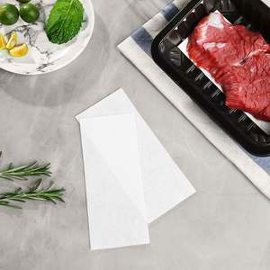 แผ่นซับน้ำซิลิโคนสำหรับอาหารสัตว์ปีก อาหารปลา อาหารผลไม้ อาหารเนื้อสัตว์ ขนาด 160*80 มม. สีขาว, สีดำ - Product Image 5