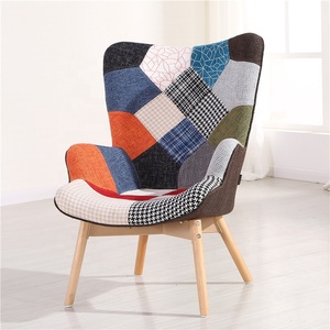 Chaise simple de style nordique en <span class=keywords><strong>patchwork</strong></span>, pour salon, chambre à coucher, design moderne - Product Image 4