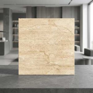 Crystal Gold Calacatta 600x600mm Polished Porcelain Tiles White Marble Effect Luxury Floor Design - Product Image 3