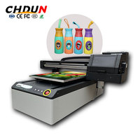 Impresora UV de Cama Plana CHDUN A1 de Última Tecnología 6090 con Cabezal de Impresión XP600, Impresora Automática de Tubos para Materiales Flexibles/Huevos